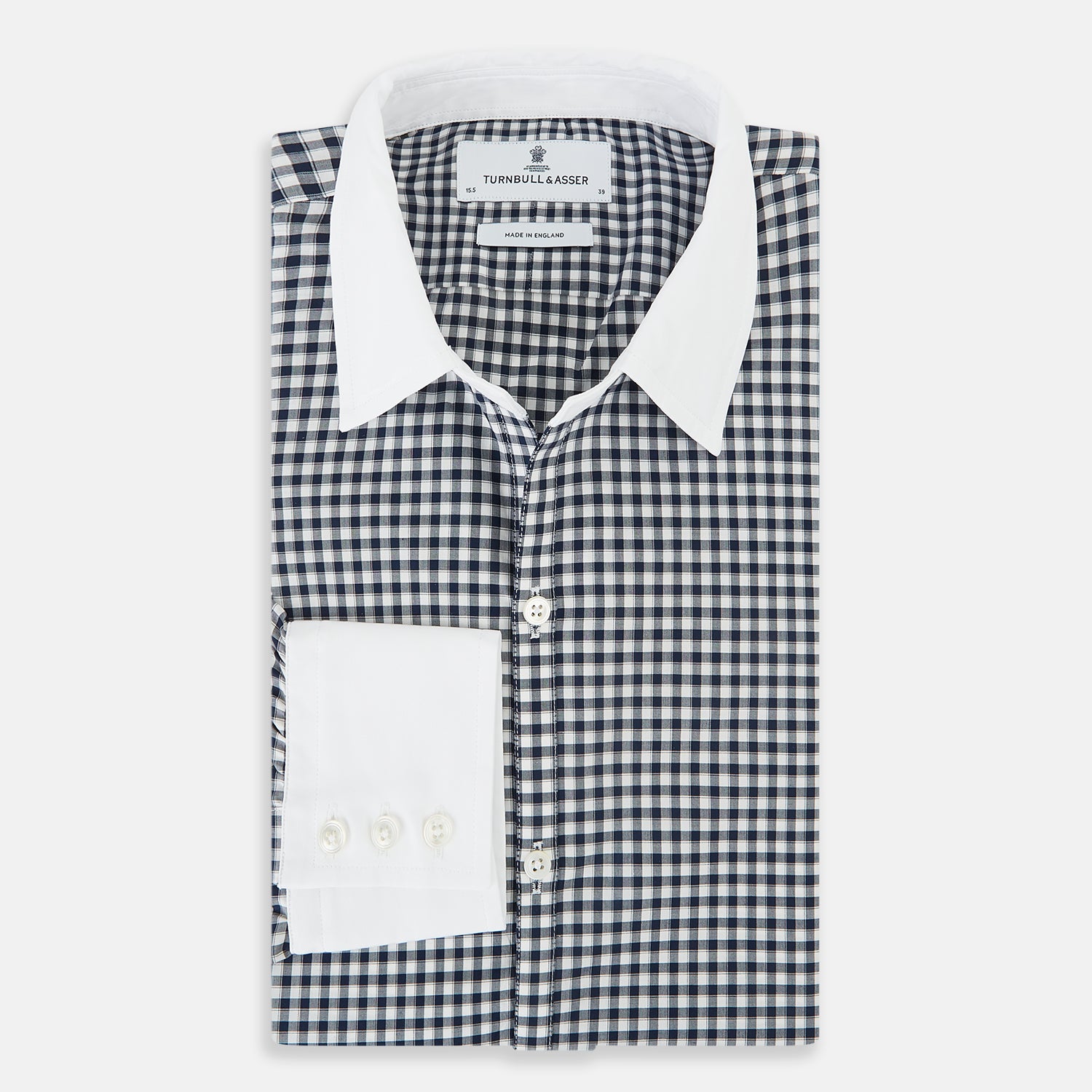 View 5 of product SHIRTS RF WH WINDSOR OPEN CLR WH 3BC NAVY CHECK 17