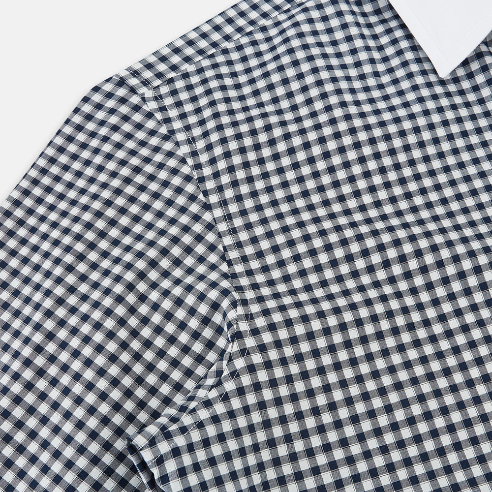 SHIRTS RF WH WINDSOR OPEN CLR WH 3BC NAVY CHECK 17