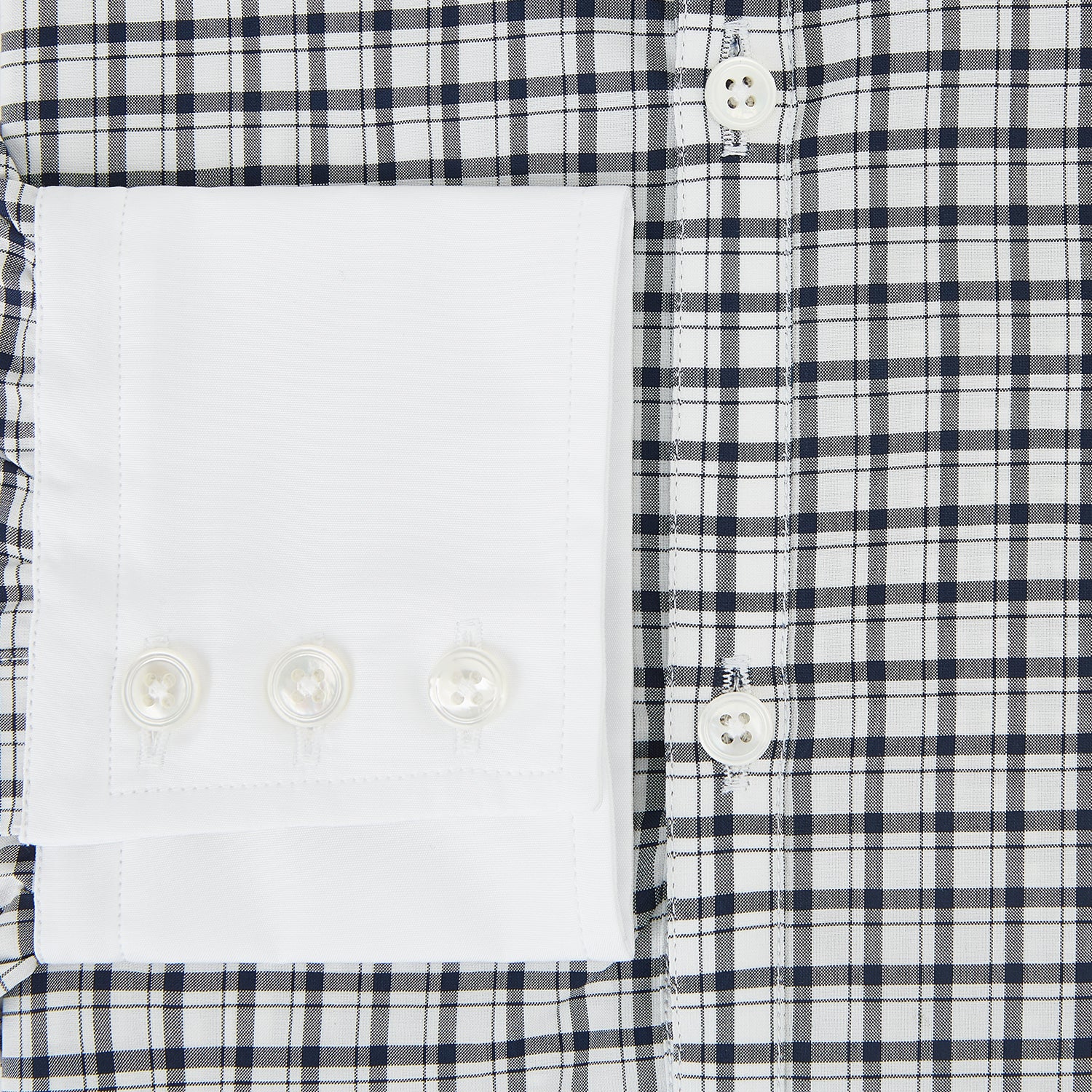 View 4 of product SHIRTS RF WH WINDSOR OPEN CLR WH 3BC NAVY CHECK 17.5