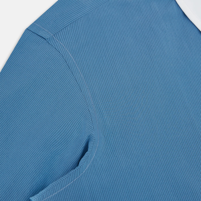 Colony Blue Pinstripe Westminster Shirt with Contrast Collar & Cuffs Image 5