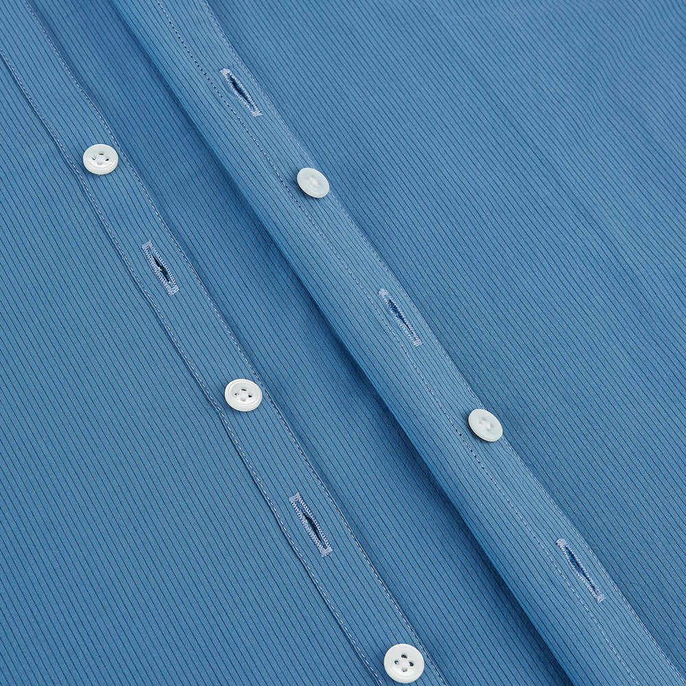 Colony Blue Pinstripe Westminster Shirt with Contrast Collar & Cuffs 19