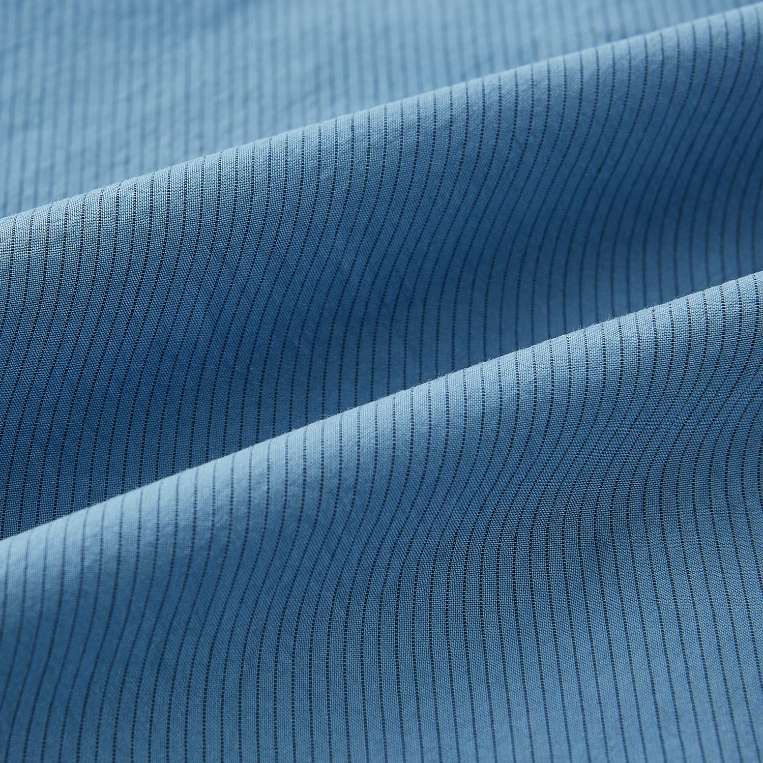 View 8 of product Colony Blue Pinstripe Westminster Shirt with Contrast Collar & Cuffs 19