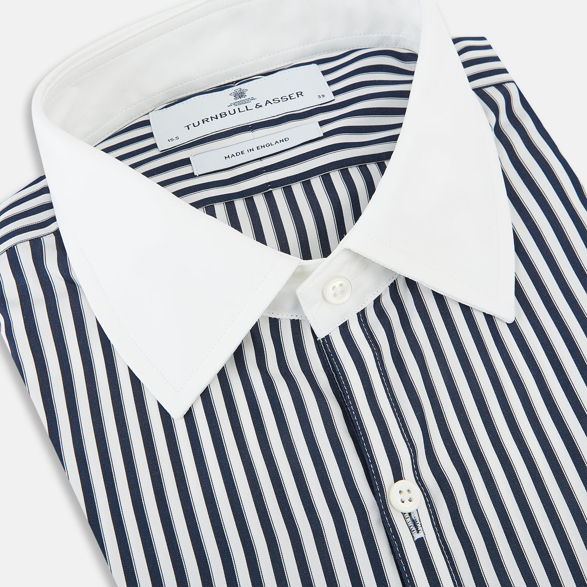 View 2 of product SHIRTS RF WH WESTMINSTER CLSD CLR WH 3BC NVY STR 18.5