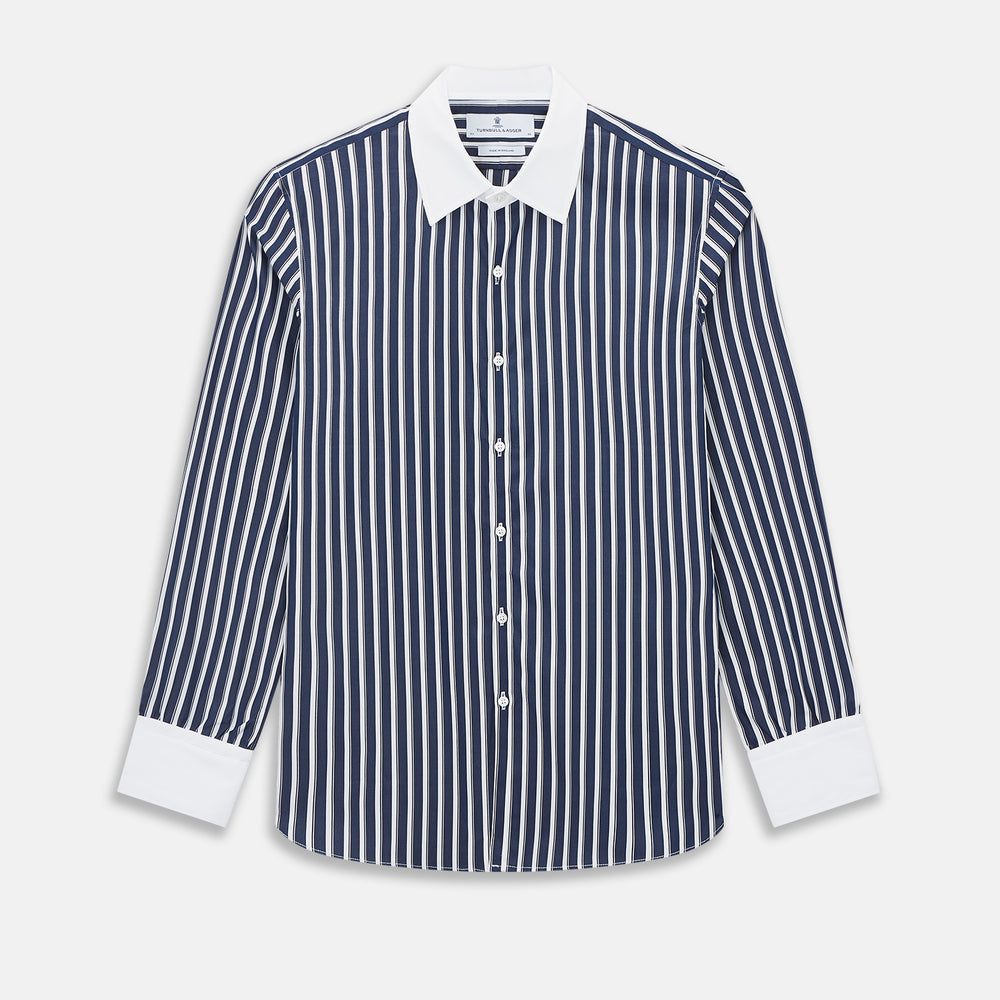 SHIRTS RF WH WESTMINSTER CLSD CLR WH 3BC NVY STR 17.5