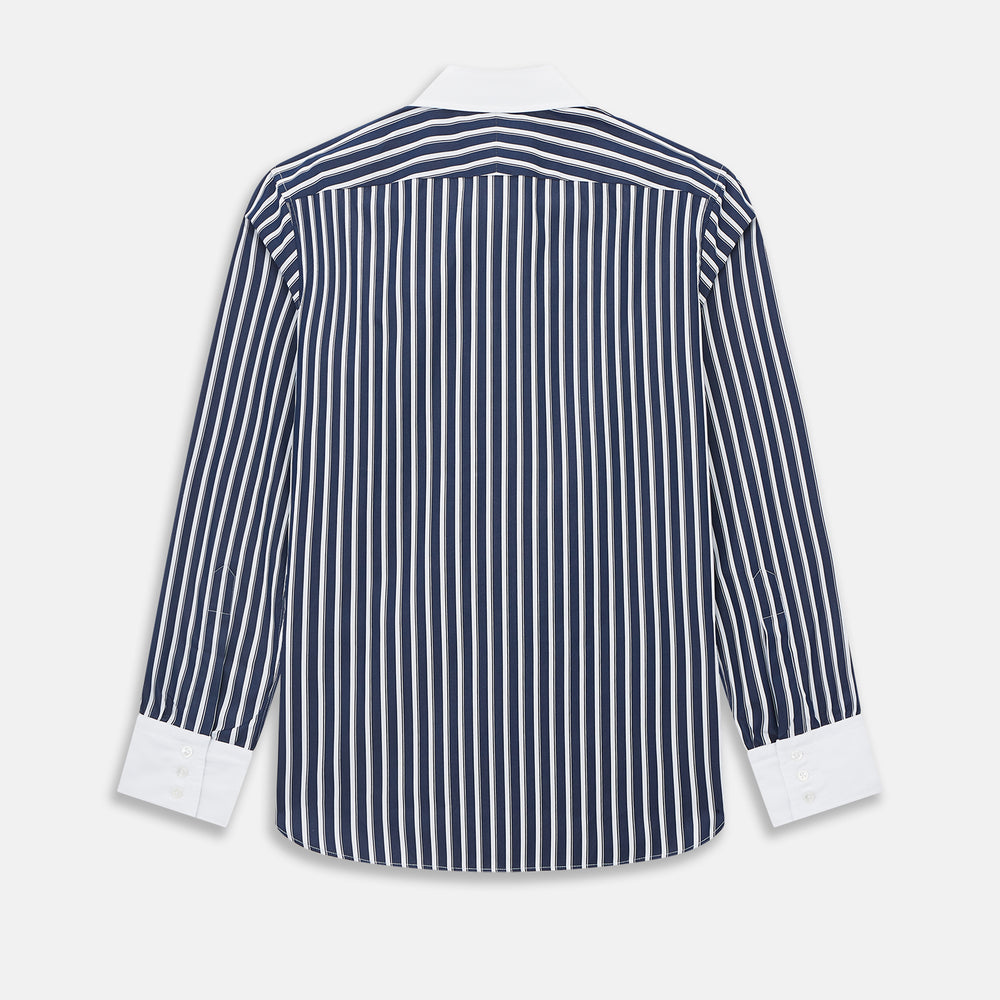 SHIRTS RF WH WESTMINSTER CLSD CLR WH 3BC NVY STR 17.5