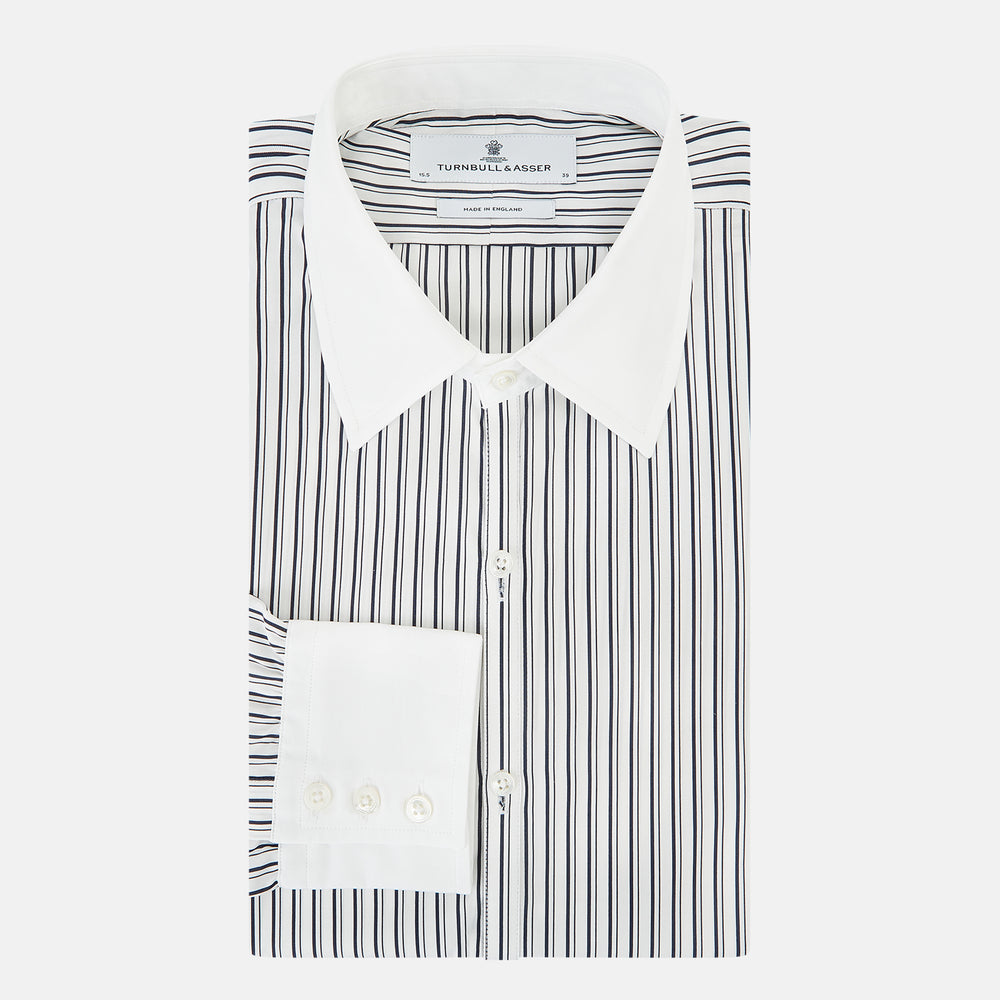 SHIRTS RF WH WESTMINSTER CLSD CLR WH 3BC NVY STR 14.5