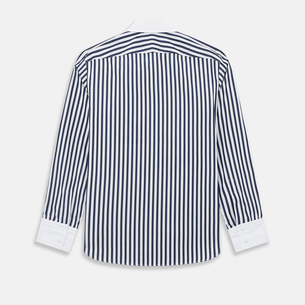 SHIRTS RF WH WESTMINSTER CLSDCR WH 3BC WHT STR NVY 14.5