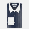 View 5 of product SHIRTS RF WH WESTMINSTER CLSDCR WH 3BC WHT STR NVY 15.5
