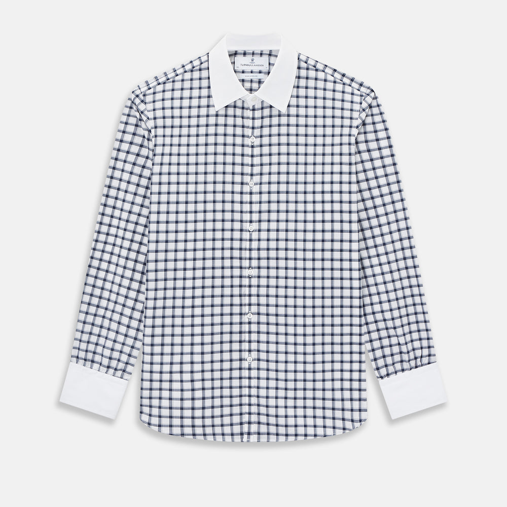 SHIRTS RF WH WESTMINSTER CLSD CLR WH 3BC NVY CHK 19