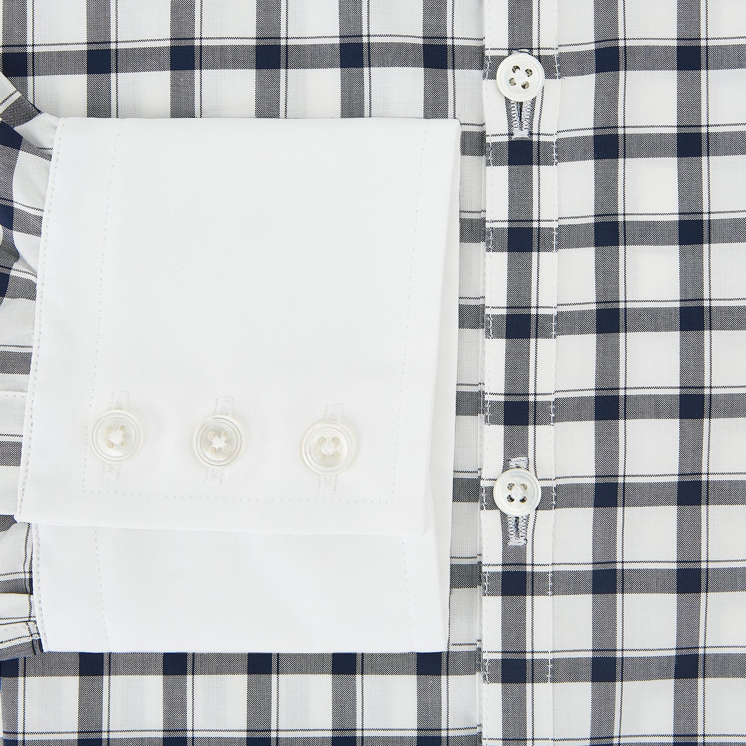 View 4 of product SHIRTS RF WH WESTMINSTER CLSD CLR WH 3BC NVY CHK 19