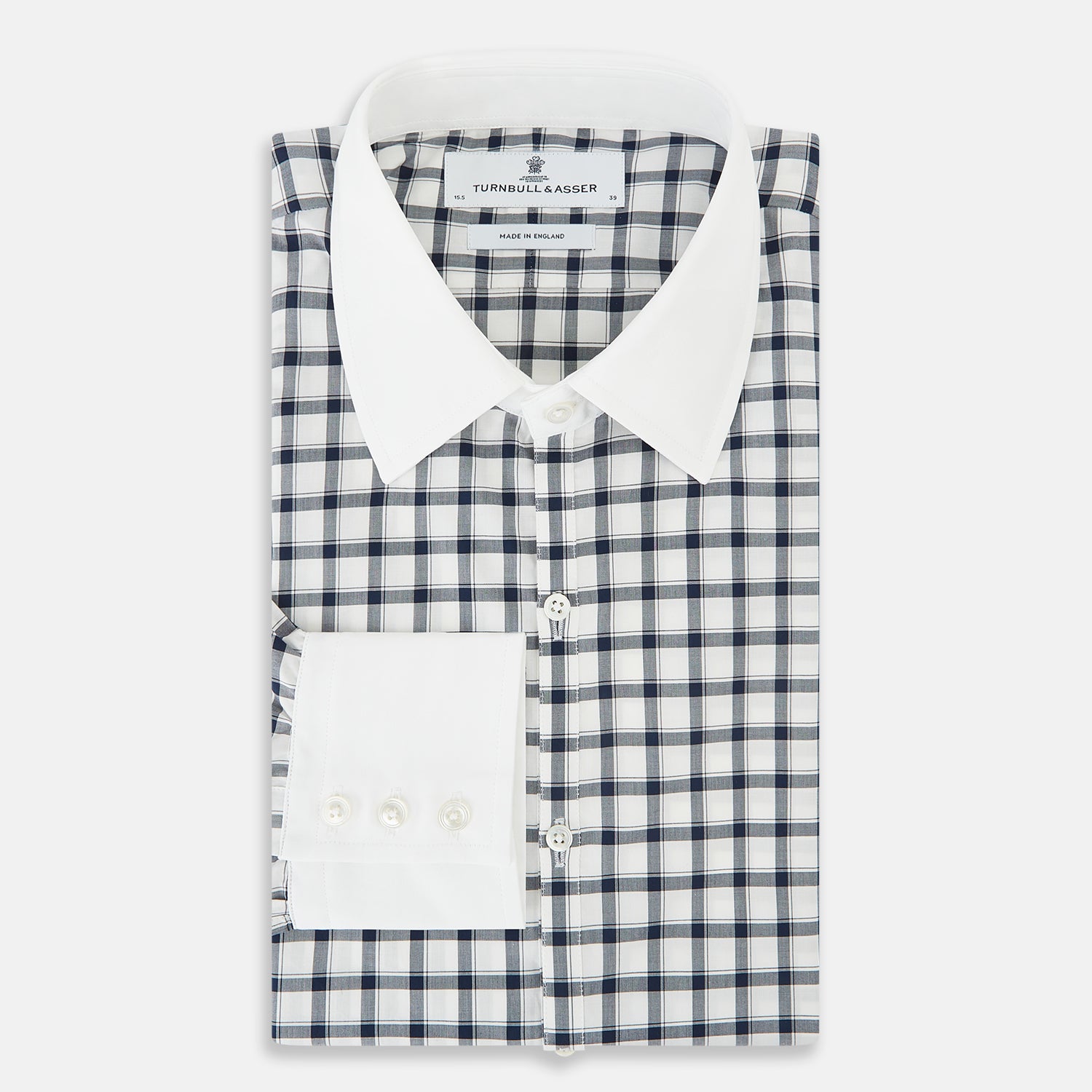 View 5 of product SHIRTS RF WH WESTMINSTER CLSD CLR WH 3BC NVY CHK 19