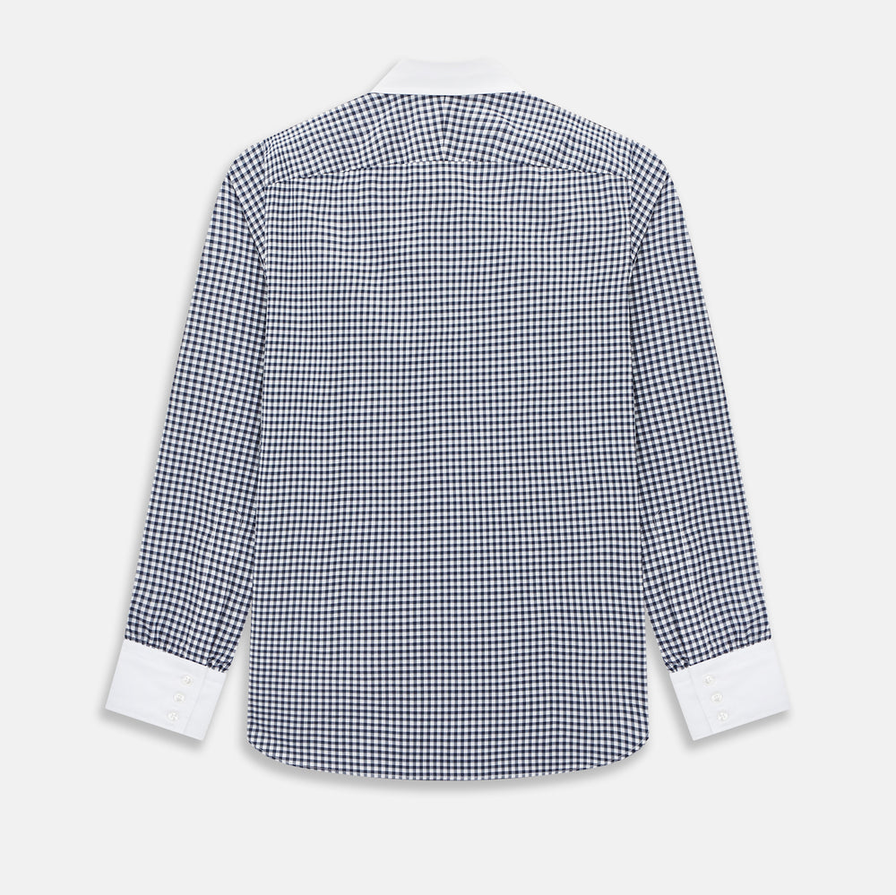 SHIRTS RF WH WESTMINSTER CLSD CLR WH 3BC NVY CHK 18.5