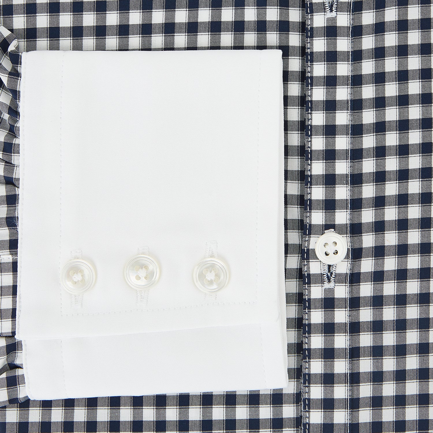 View 4 of product SHIRTS RF WH WESTMINSTER CLSD CLR WH 3BC NVY CHK 18.5