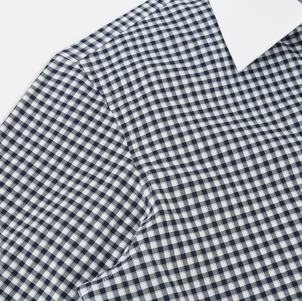 SHIRTS RF WH WESTMINSTER CLSD CLR WH 3BC NVY CHK 18.5