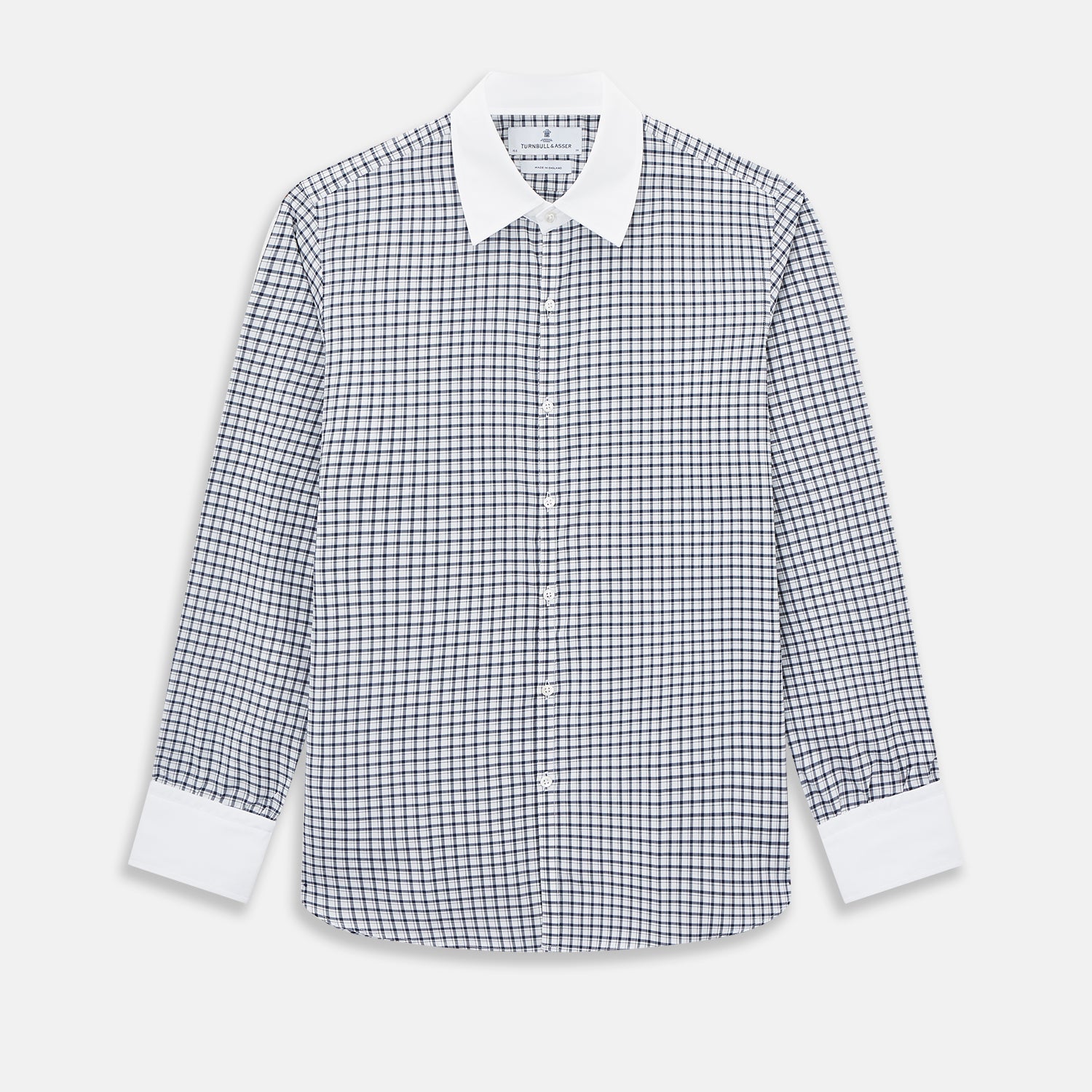 View 1 of product SHIRTS RF WH WESTMINSTER CLSD CLR WH 3BC NVY CHK 149G / 15.75
