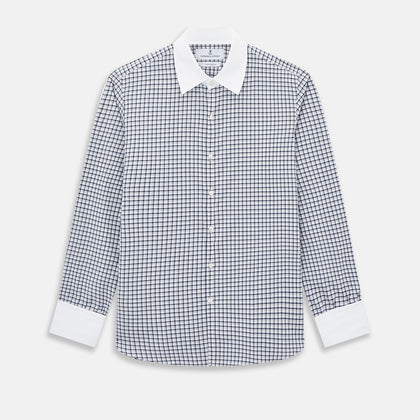 SHIRTS RF WH WESTMINSTER CLSD CLR WH 3BC NVY CHK