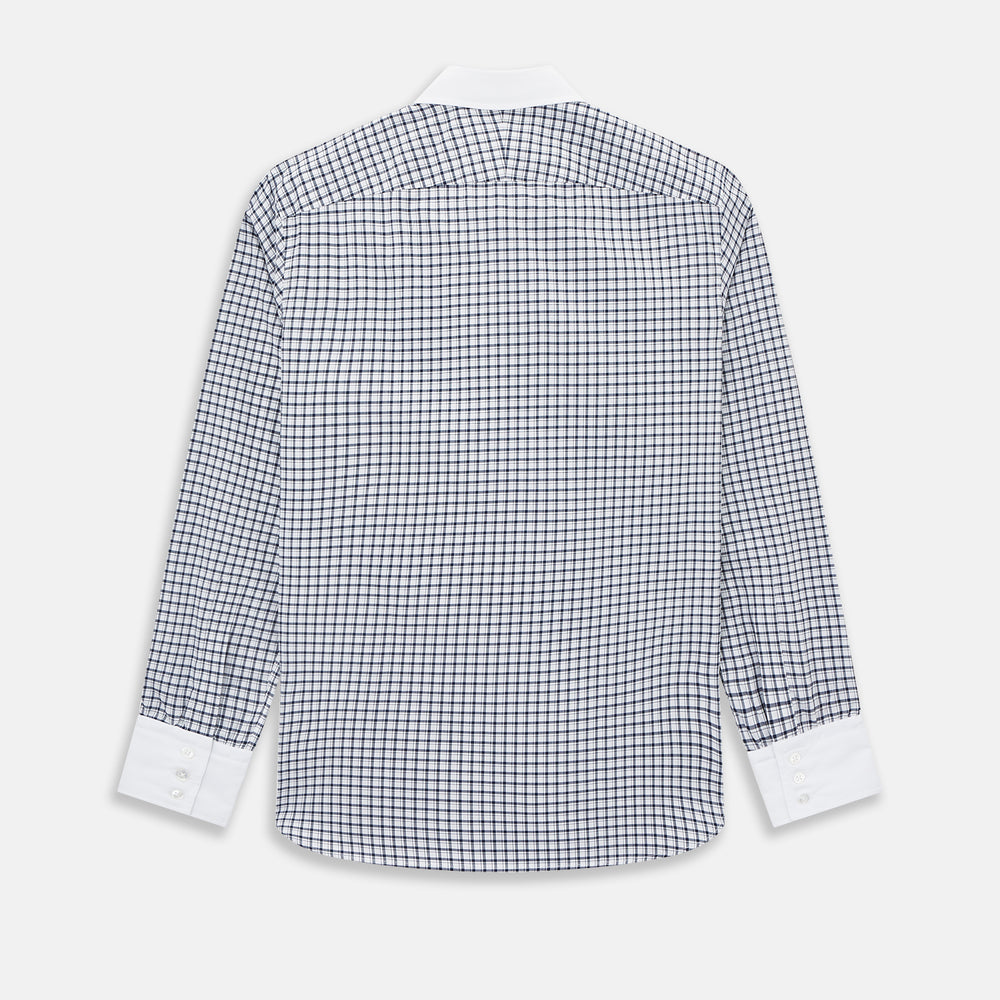 SHIRTS RF WH WESTMINSTER CLSD CLR WH 3BC NVY CHK 149G / 15.75