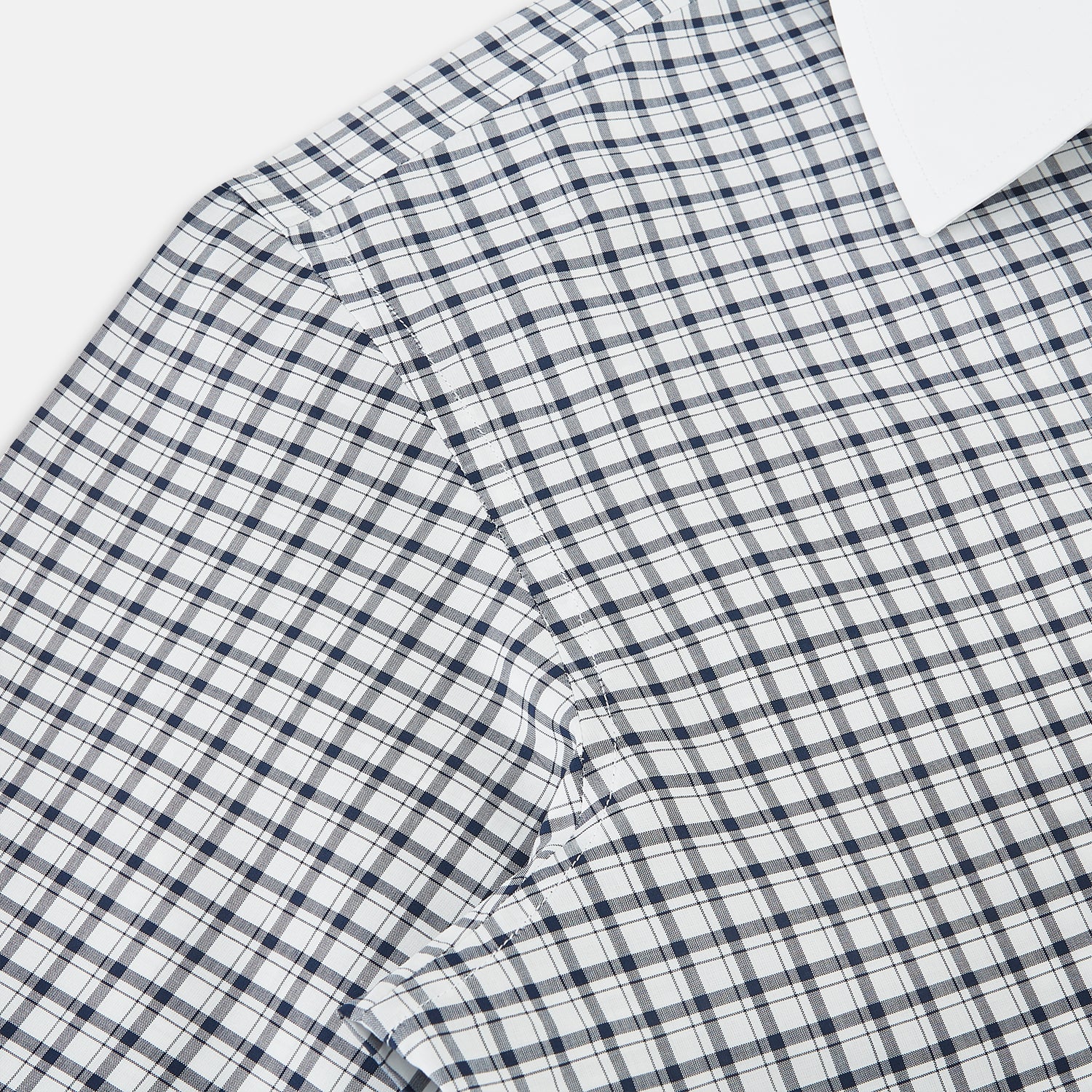 View 6 of product SHIRTS RF WH WESTMINSTER CLSD CLR WH 3BC NVY CHK 149G / 15.75