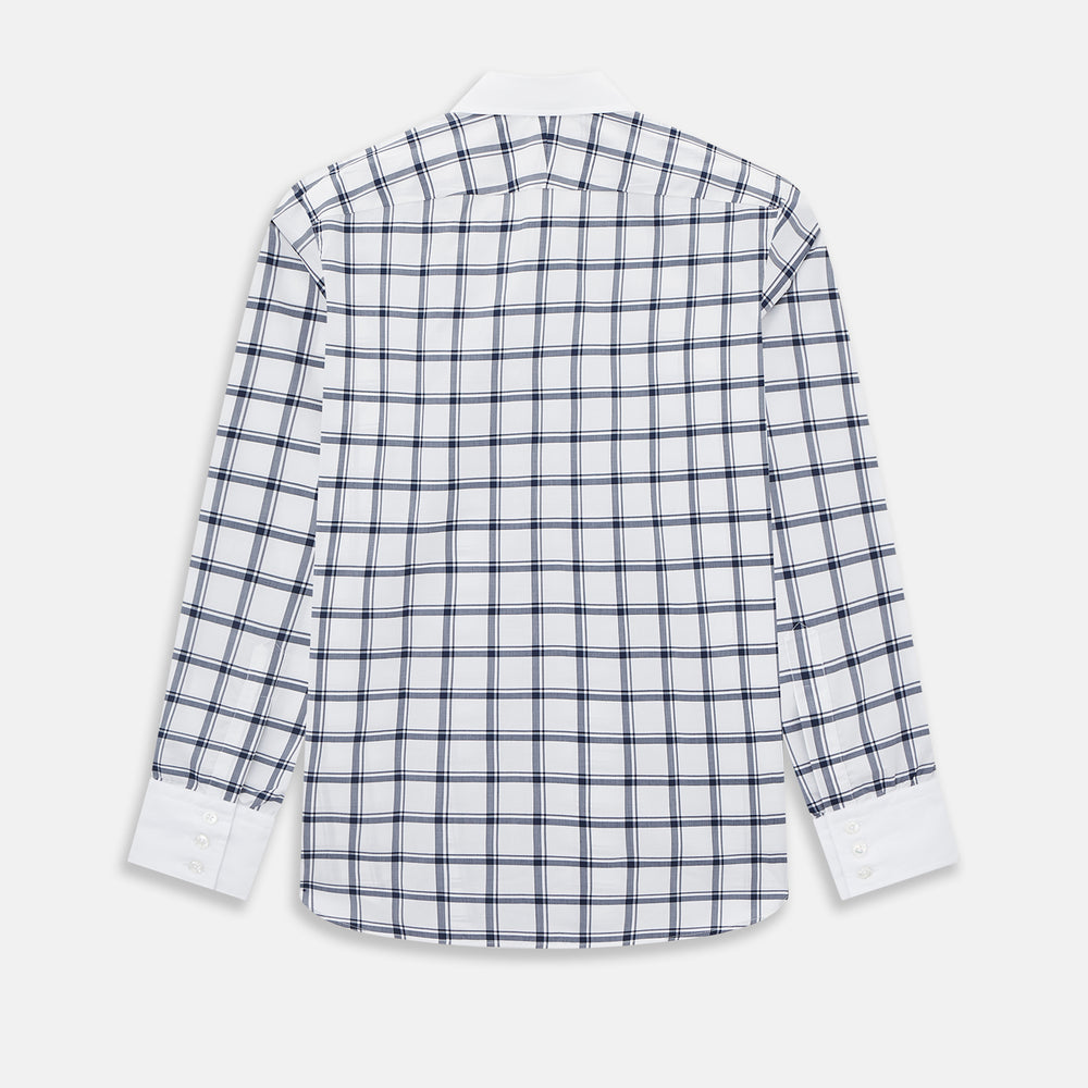SHIRTS RF WH WESTMINSTER CLSD CLR WH 3BC NVY CHK 19