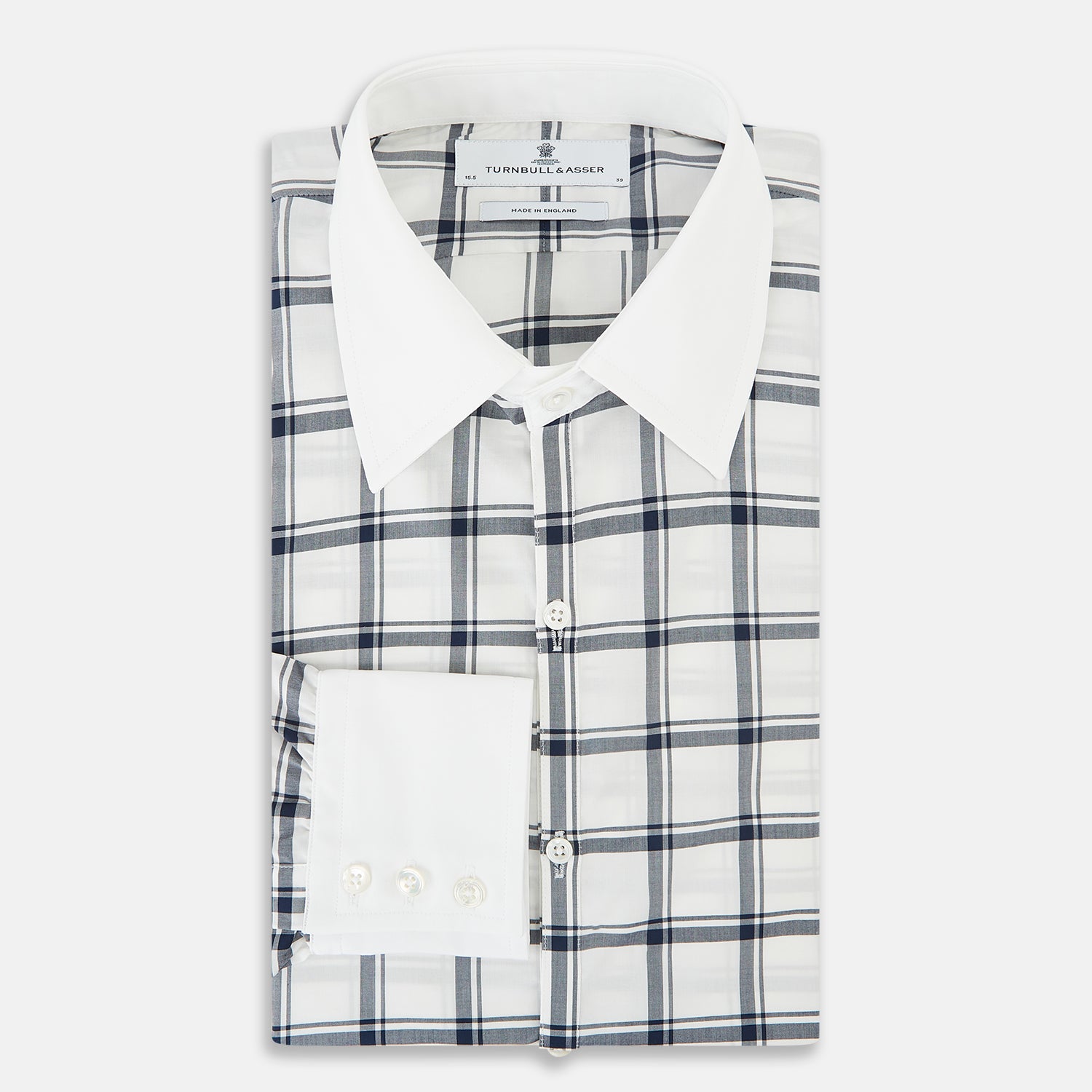 View 5 of product SHIRTS RF WH WESTMINSTER CLSD CLR WH 3BC NVY CHK 19