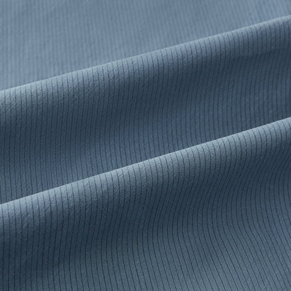 Pinstriped Steel Grey Tailored Fit Shirt in Cotton Image 6