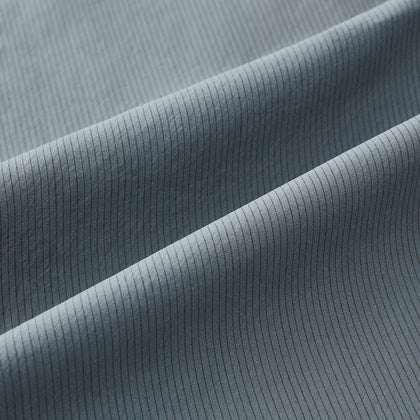 Pinstriped Grey Tailored Fit Shirt in Cotton Image 6