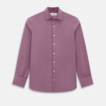 Pinstriped Antique Pink Tailored Fit Shirt in Cotton