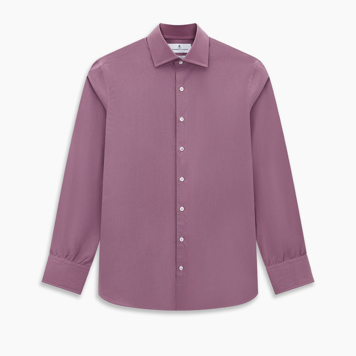 Pinstriped Antique Pink Tailored Fit Shirt in Cotton Image 6