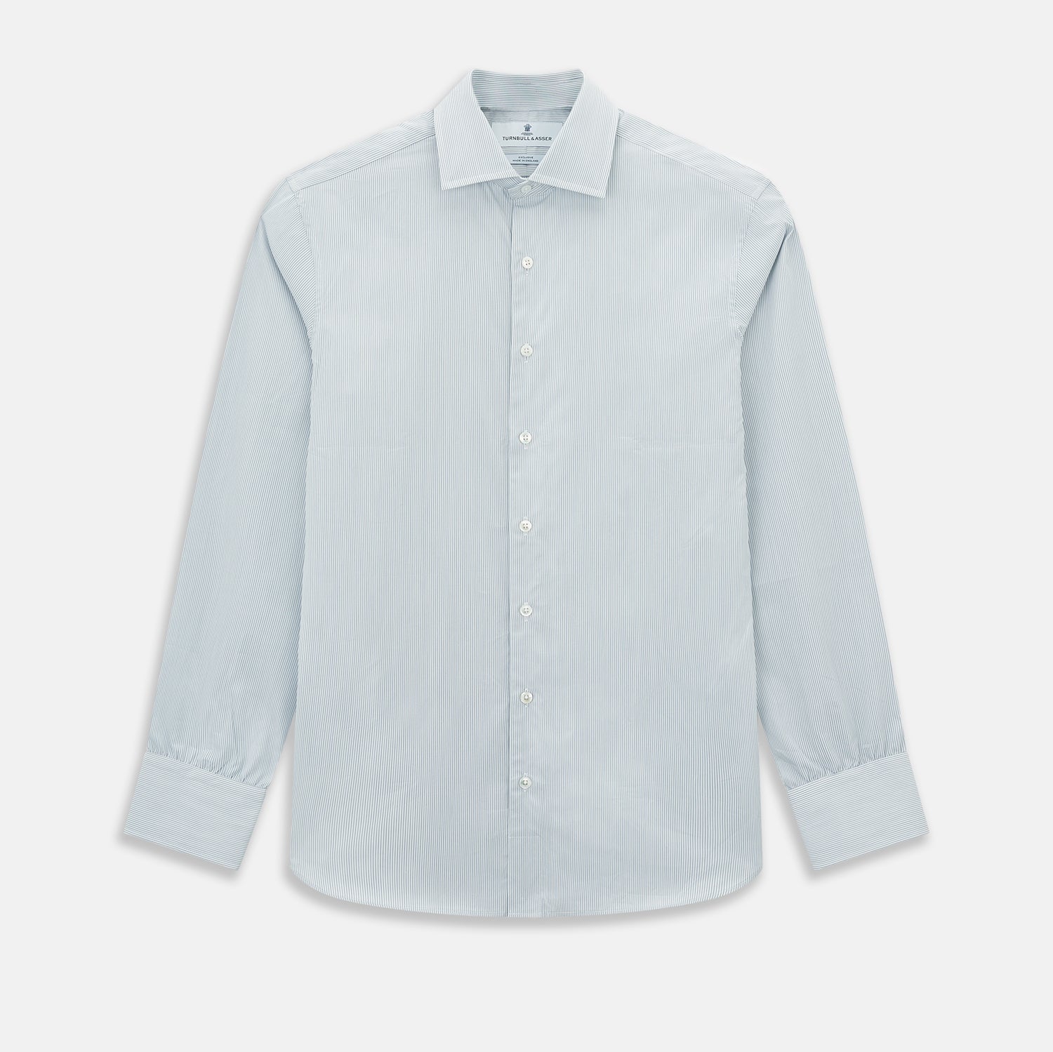 View 1 of product Steel Grey Micro-Tattersall Check Belgravia Shirt 17.5