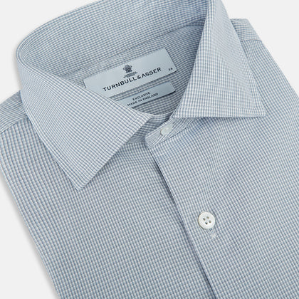 SHIRTS NEW TAILORED FIT KENT CLR 3BC STEEL GRY CHK Image 1