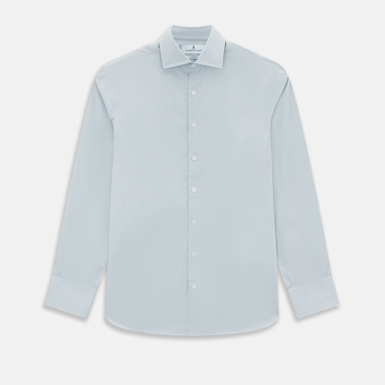 View 1 of product Steel Grey Ripple Double Pinstripe Belgravia Shirt 16.5