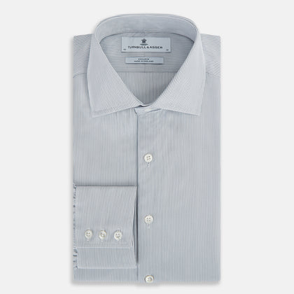 SHIRTS NEW TAILORED FIT KENT CLR 3BC STEEL GRY STR Image 4
