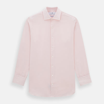 Tailored Fit Pale Pink Cotton Cashmere Belgravia Shirt