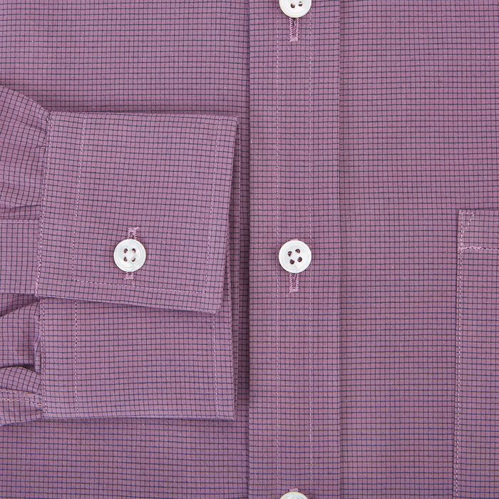 SHIRTS WF DERBY COLLAR 1BC 1PKT ANTQUE PNK/NVY CHK Image 3