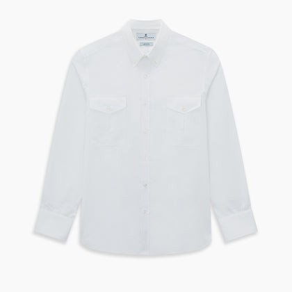 SHIRTS WF DORSET COLLAR 1BC 2 CHEST PKTS WHITE Image 6