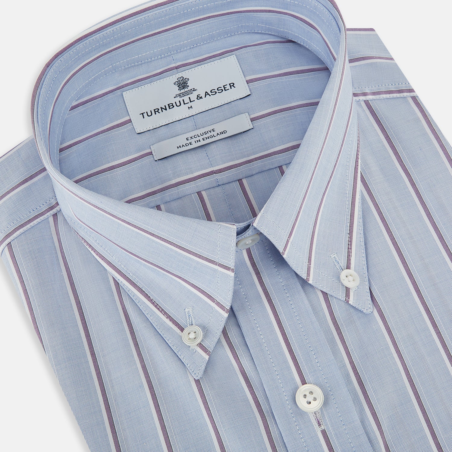 View 2 of product Navy and Purple Multi-Stripe Richmond Shirt XXL