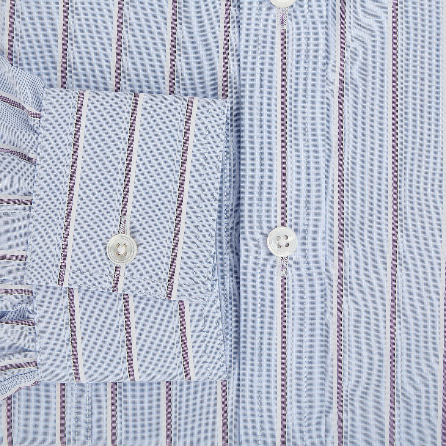 View 4 of product Navy and Purple Multi-Stripe Richmond Shirt XXL