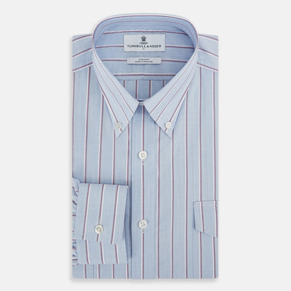 SHIRTS WF DORSET CLR 1BC 2 CHST PKTS BLU PUR CHK Image 4