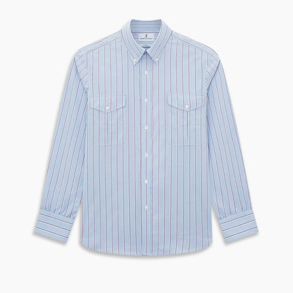 SHIRTS WF DORSET CLR 1BC 2 CHST PKTS BLU PUR CHK Image 6