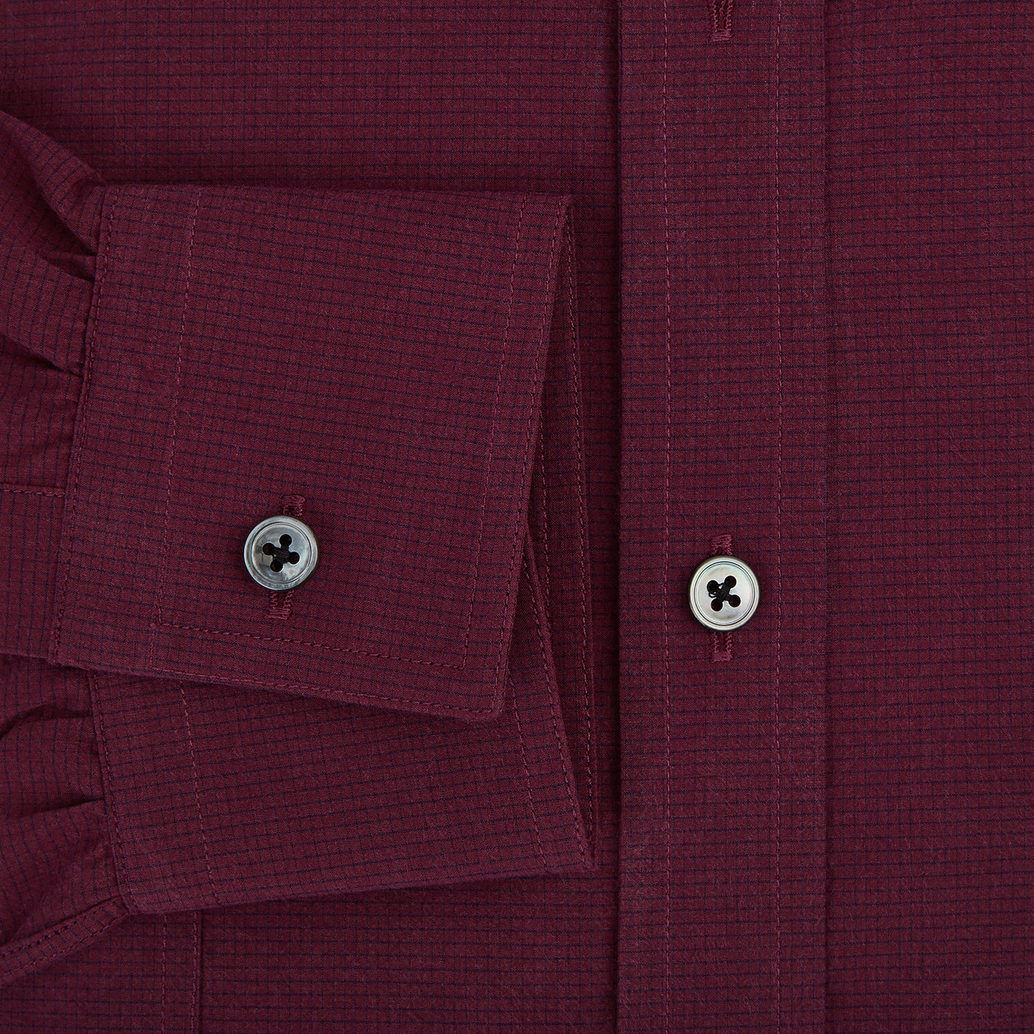 View 4 of product Wine Pin Check Richmond Shirt XXL