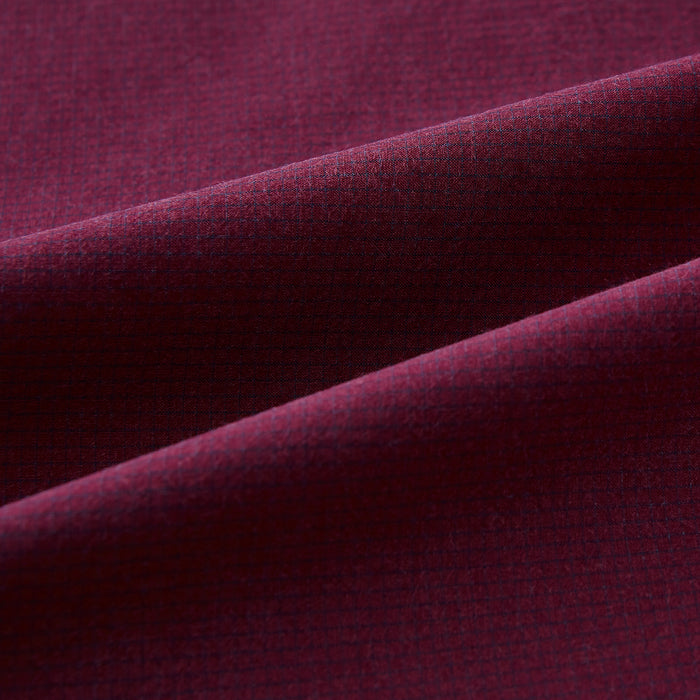 Wine Pin Check Richmond Shirt Image 5