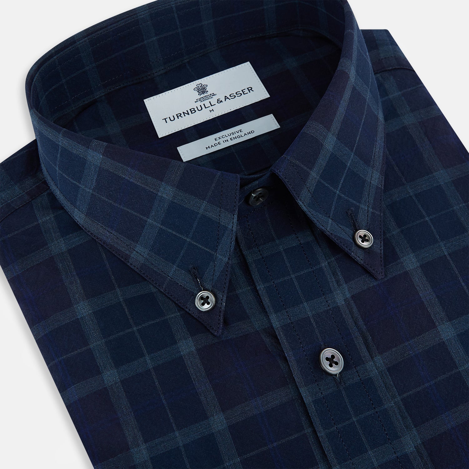 View 2 of product Navy and White Shadow Check Richmond Shirt L