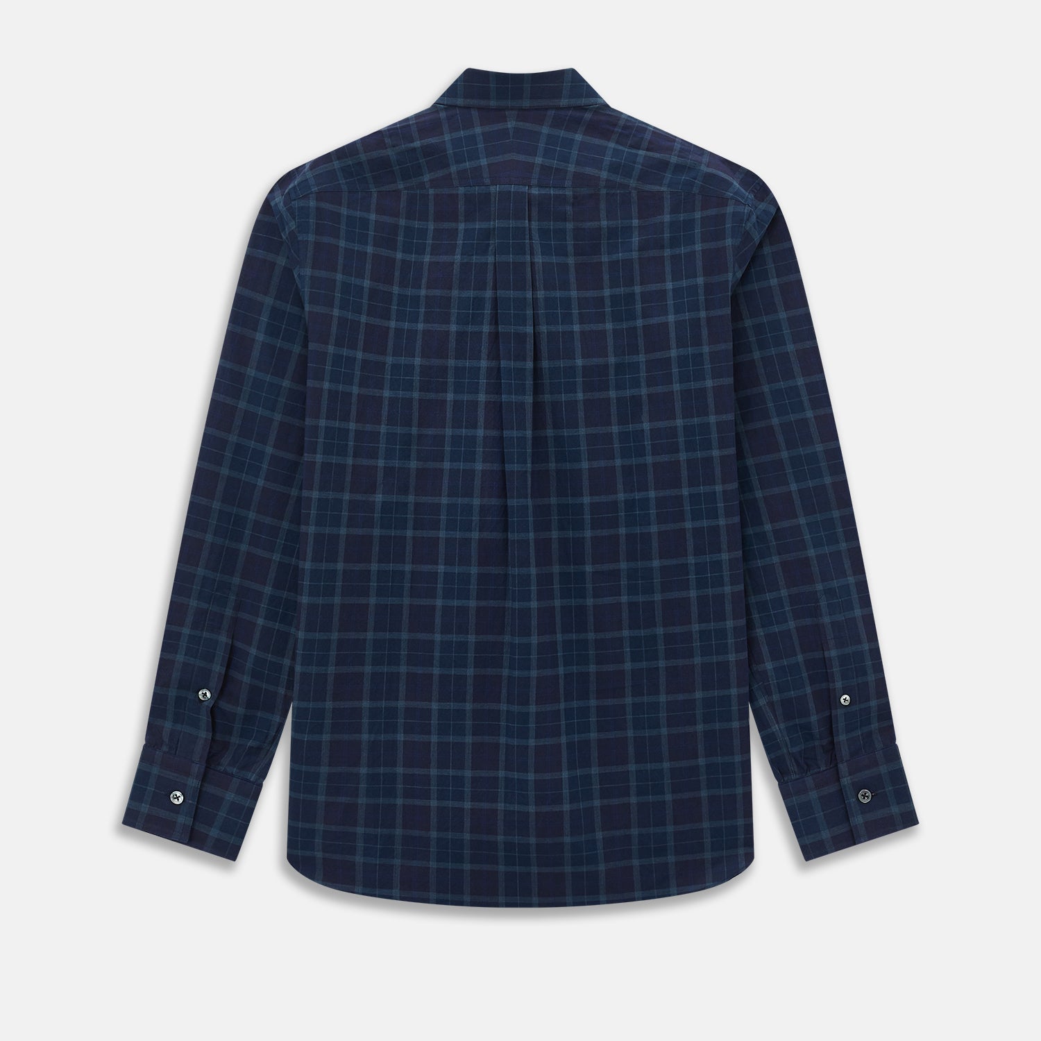 View 3 of product Navy and White Shadow Check Richmond Shirt L