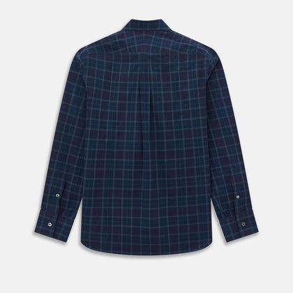 SHIRTS WF DORSET CLR 1BC 2 CHST PKTS NAVY WHTE CHK Image 2