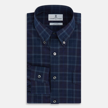 SHIRTS WF DORSET CLR 1BC 2 CHST PKTS NAVY WHTE CHK Image 4