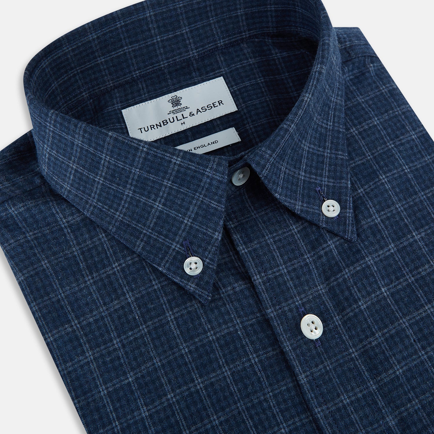 View 2 of product Indigo Tonal Windowpane Richmond Shirt L