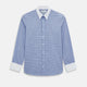 Blue and Purple Windowpane Check Richmond Shirt with Contrast Collar & Cuffs XXL