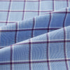 View 6 of product Blue and Purple Windowpane Check Richmond Shirt with Contrast Collar & Cuffs XXL
