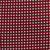 View 3 of product The Turnbull & Asser Slim Burgundy and White Diamond Silk Tie, shown rolled on a white background, features a repeating pattern of small white diamonds—an ideal accessory to complement any office shirt.