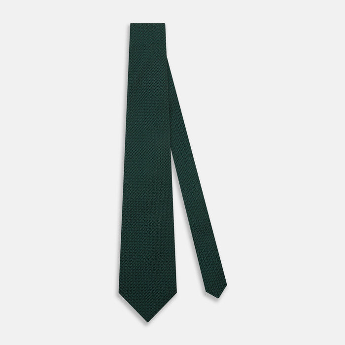 MTIE001-Z10037 TIES 9.5CM, PLAIN, DARK GREEN Image 1